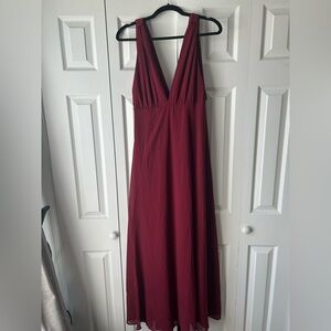 Elegant Burgundy Dress Women’s Small